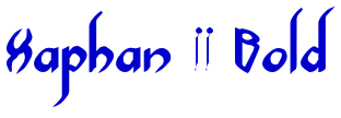 Xaphan II Bold 字体